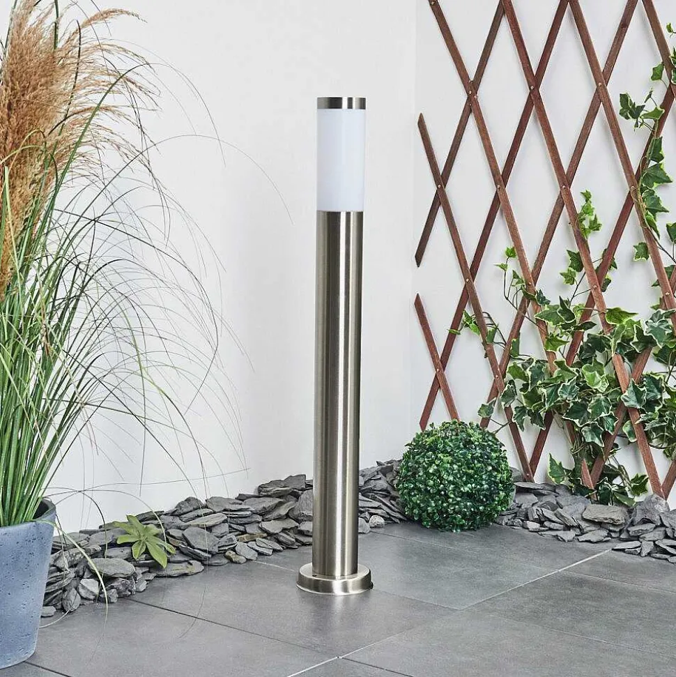 Borne Lumineuse Sessa Nickel Mat, 1 Lumiere