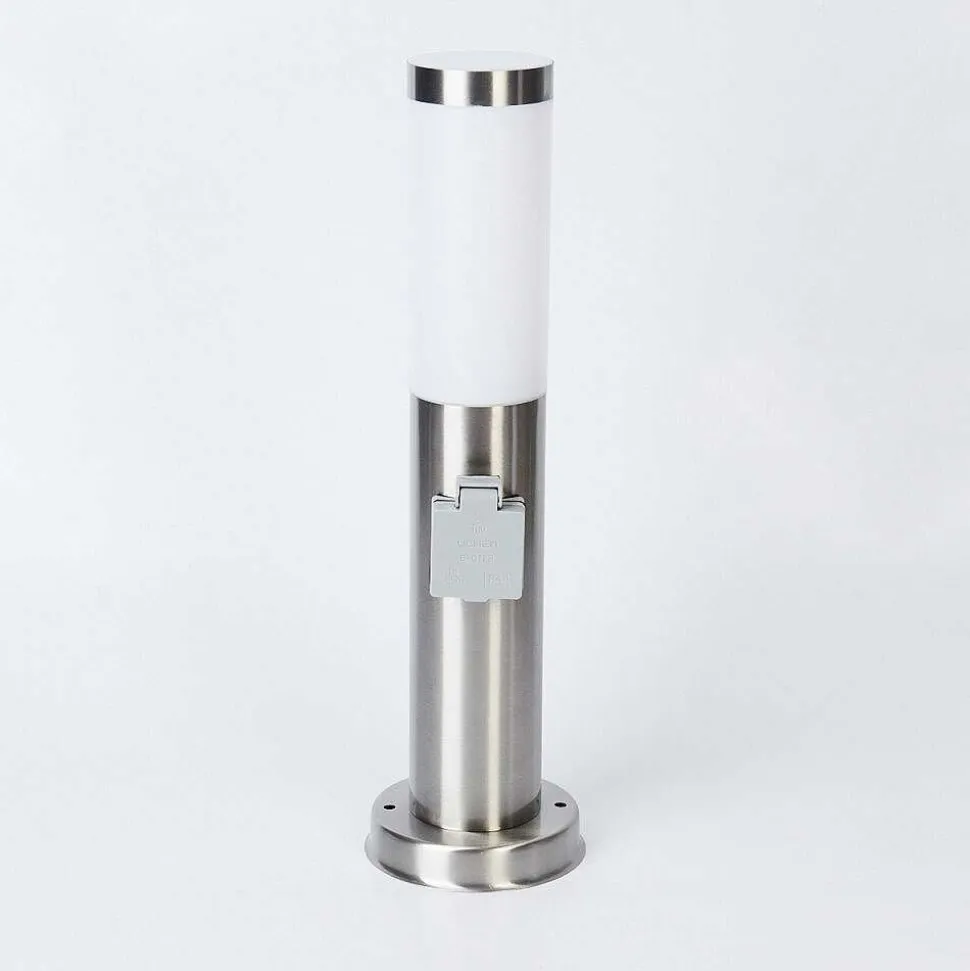 Borne Lumineuse Sessa Nickel Mat, 1 Lumiere