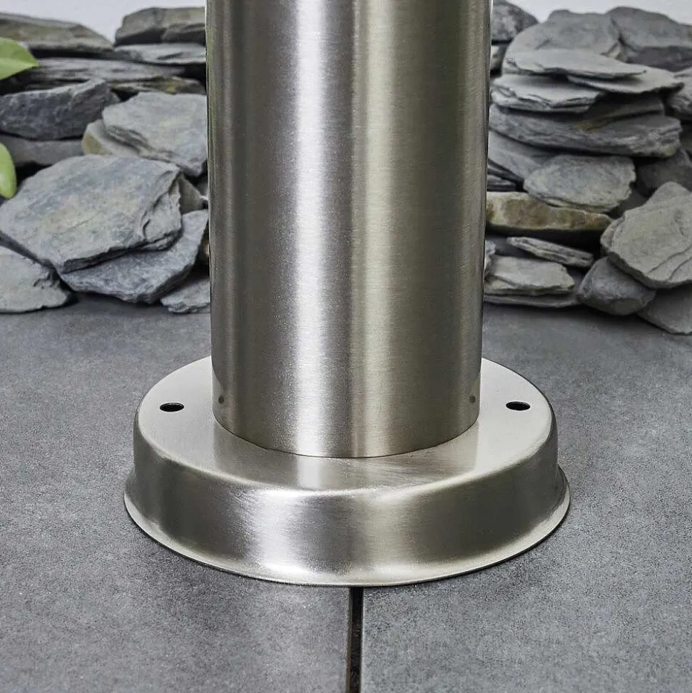 Borne Lumineuse Sessa Nickel Mat, 1 Lumiere