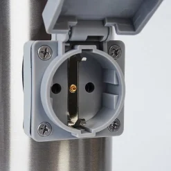 Borne Lumineuse Sessa Nickel Mat, 1 Lumiere