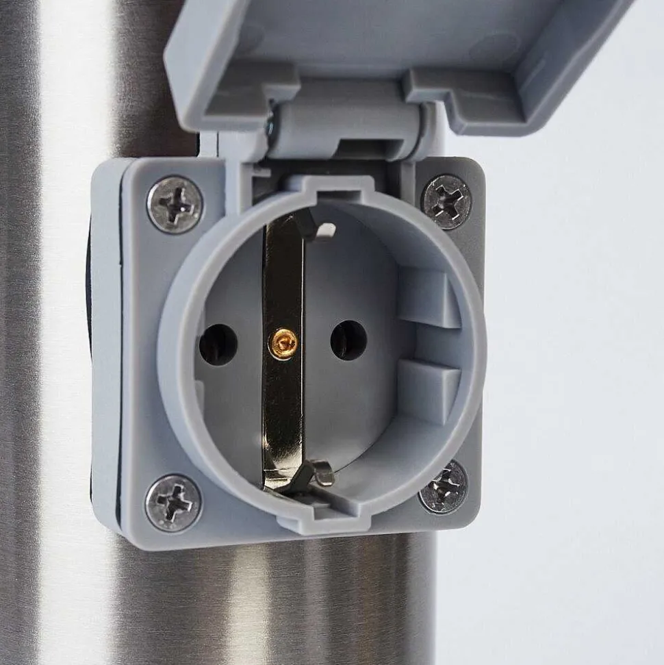 Borne Lumineuse Sessa Nickel Mat, 1 Lumiere