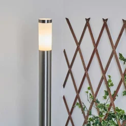 Borne Lumineuse Sessa Nickel Mat, 1 Lumiere