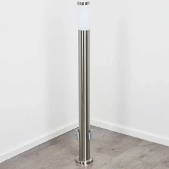 Borne Lumineuse Sessa Nickel Mat, 1 Lumiere