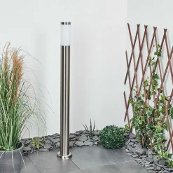 Borne Lumineuse Sessa Nickel Mat, 1 Lumiere