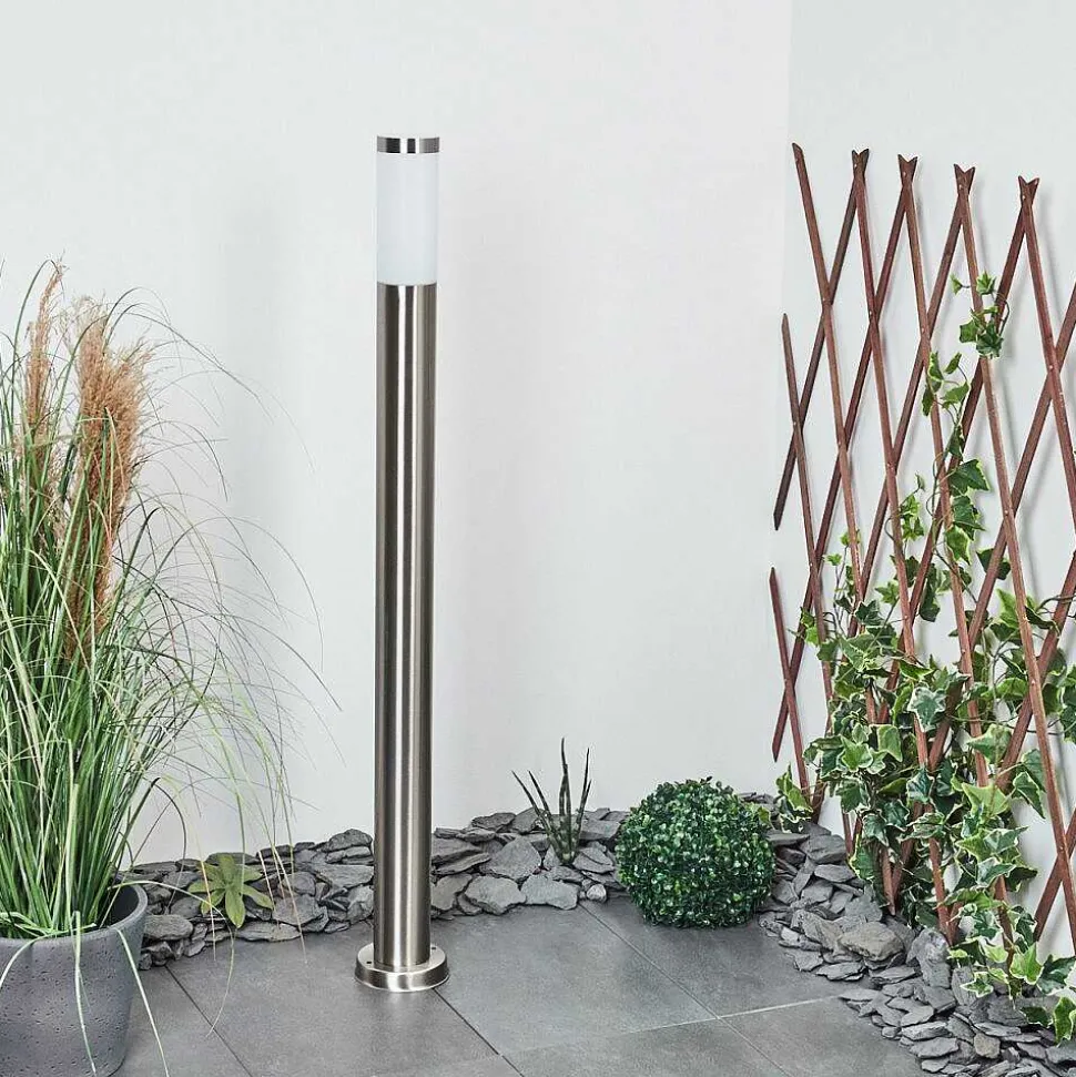 Borne Lumineuse Sessa Nickel Mat, 1 Lumiere