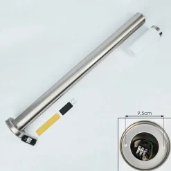 Borne Lumineuse Sessa Nickel Mat, 1 Lumiere