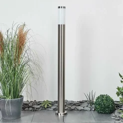 Borne Lumineuse Sessa Nickel Mat, 1 Lumiere