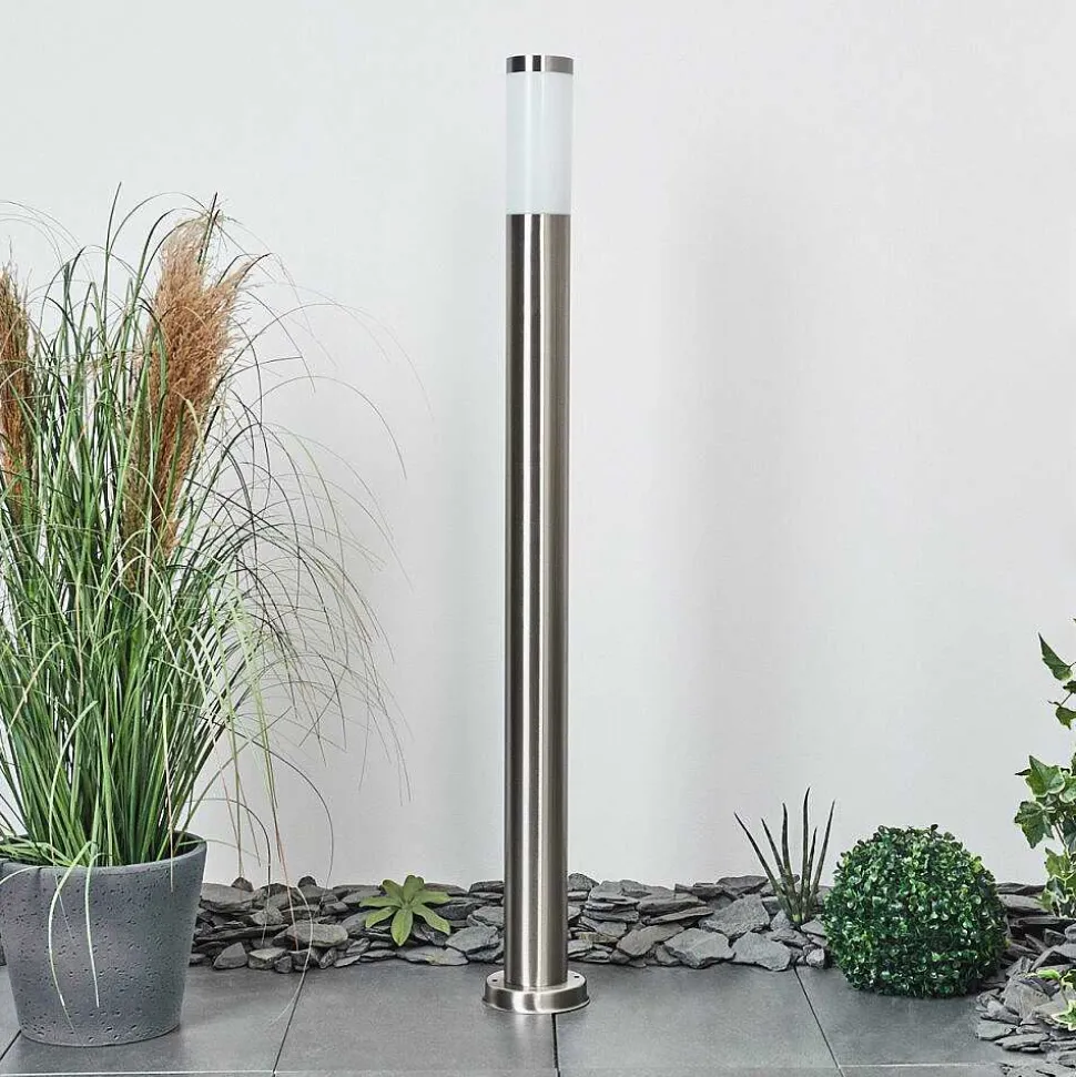 Borne Lumineuse Sessa Nickel Mat, 1 Lumiere