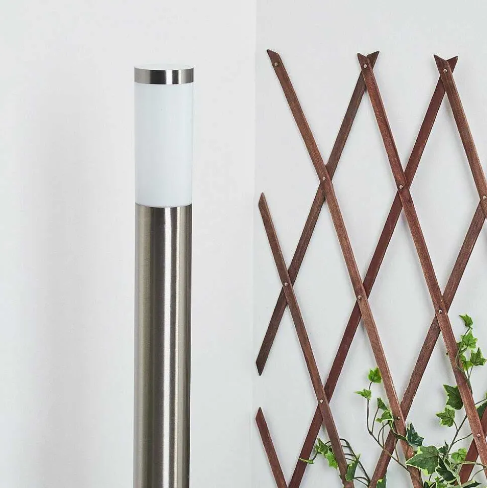 Borne Lumineuse Sessa Nickel Mat, 1 Lumiere