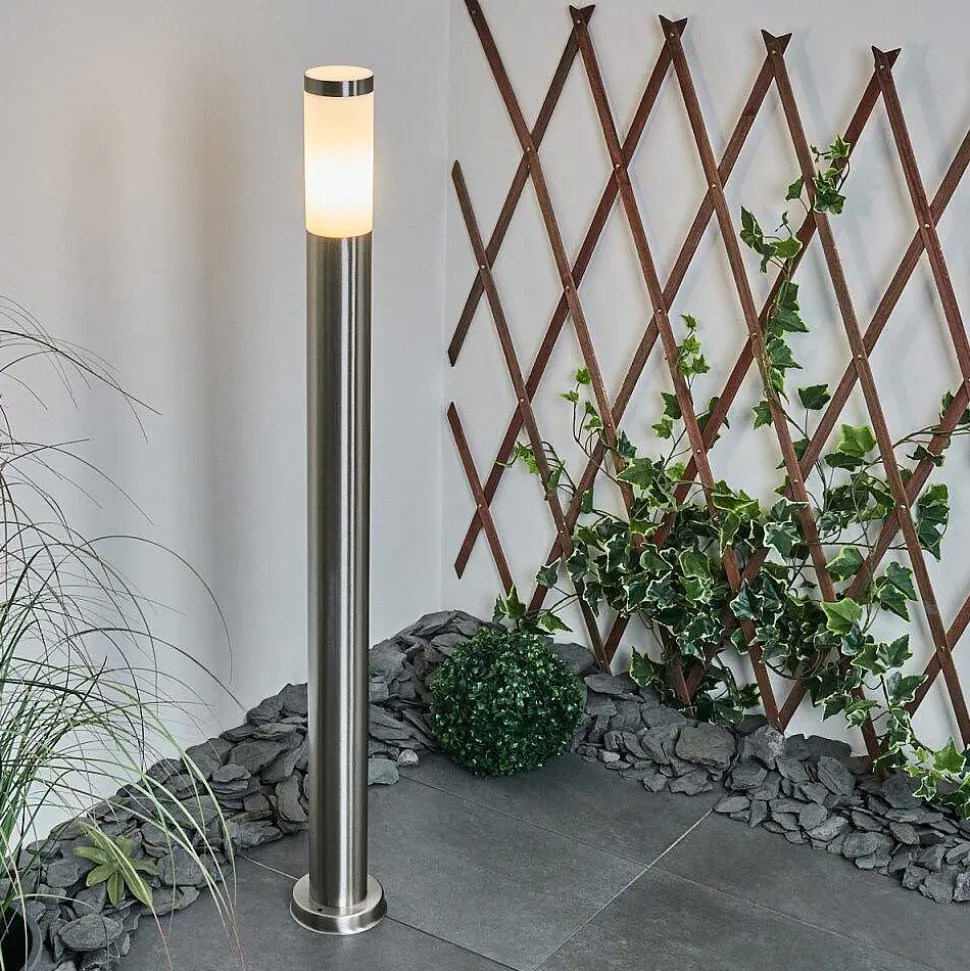 Borne Lumineuse Sessa Nickel Mat, 1 Lumiere