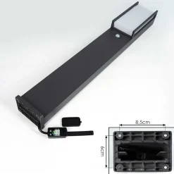 Borne Lumineuse Skove Led Anthracite, 1 Lumiere, Detecteur De Mouvement