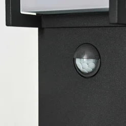 Borne Lumineuse Skove Led Anthracite, 1 Lumiere, Detecteur De Mouvement