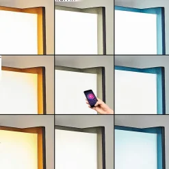 Borne Lumineuse Skove Led Anthracite, 1 Lumiere, Changeur De Couleurs