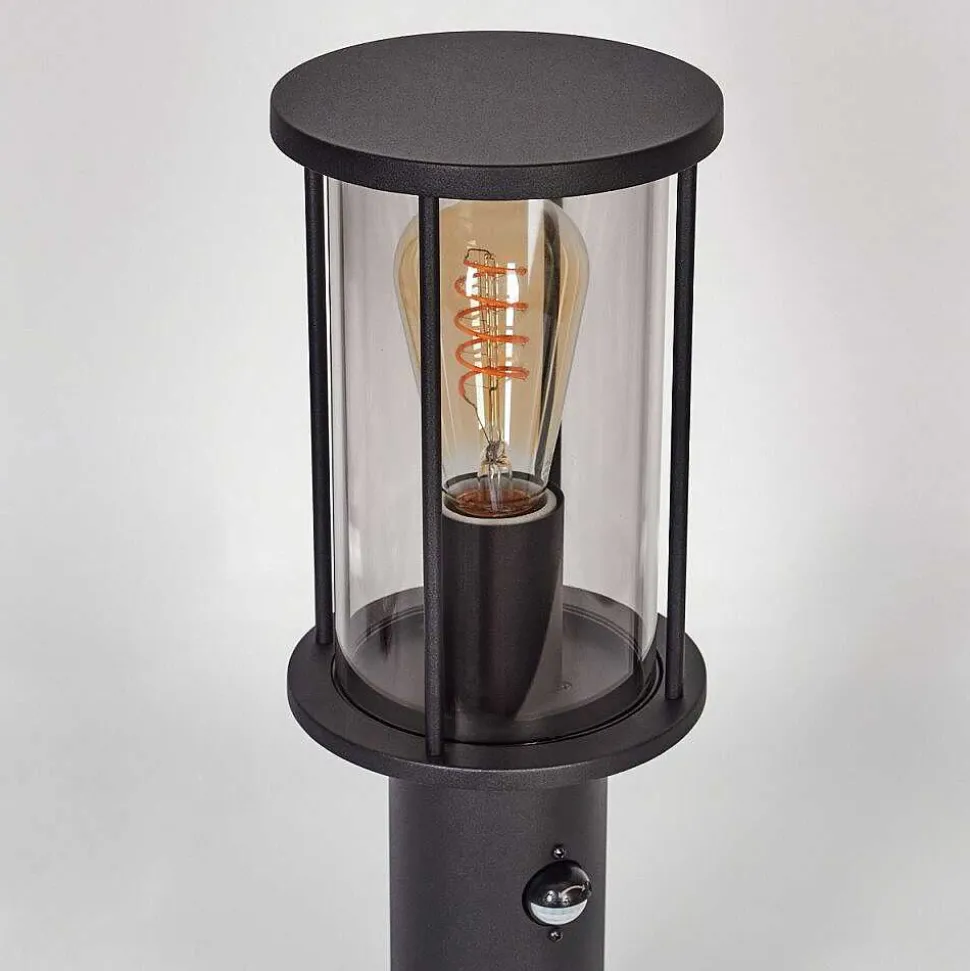 Borne Lumineuse Sumalao Noir, 1 Lumiere, Detecteur De Mouvement