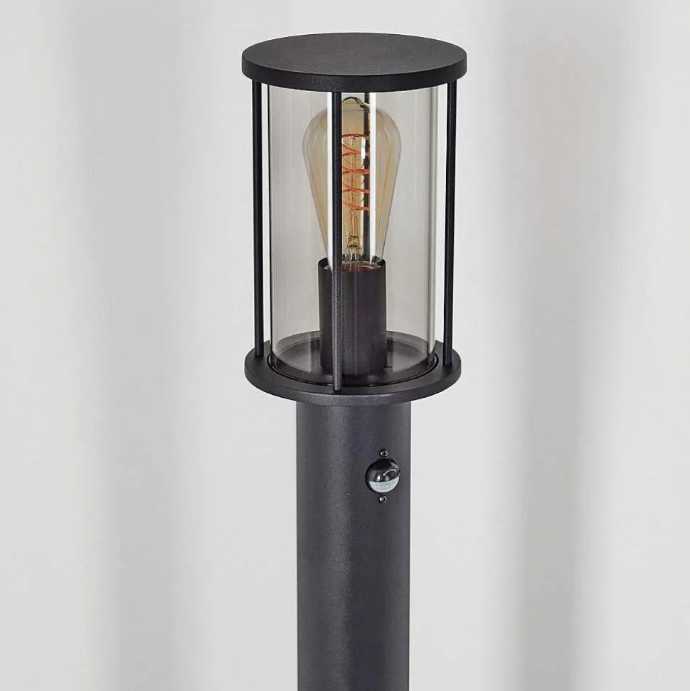 Borne Lumineuse Sumalao Noir, 1 Lumiere, Detecteur De Mouvement