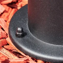 Borne Lumineuse Sumalao Noir, 1 Lumiere, Detecteur De Mouvement