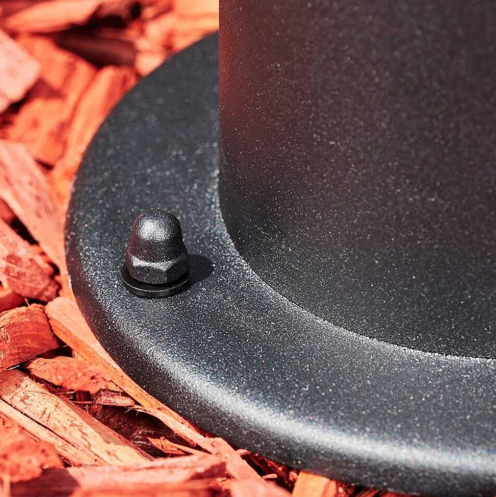 Borne Lumineuse Sumalao Noir, 1 Lumiere, Detecteur De Mouvement