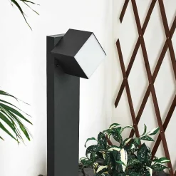 Borne Lumineuse Swanek Led Anthracite, 1 Lumiere