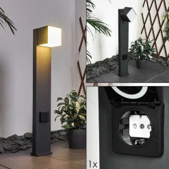 Borne Lumineuse Swanek Led Anthracite, 1 Lumiere