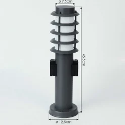 Borne Lumineuse Tunes Anthracite, 1 Lumiere