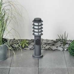 Borne Lumineuse Tunes Anthracite, 1 Lumiere