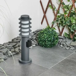 Borne Lumineuse Tunes Anthracite, 1 Lumiere