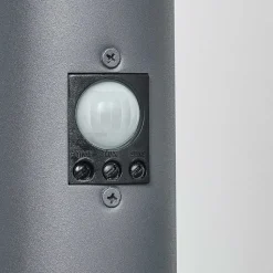 Borne Lumineuse Tunes Anthracite, 1 Lumiere, Detecteur De Mouvement