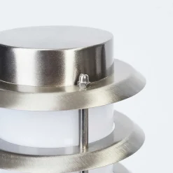 Borne Lumineuse Tunes Nickel Mat, 1 Lumiere