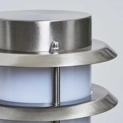 Borne Lumineuse Tunes Nickel Mat, 1 Lumiere