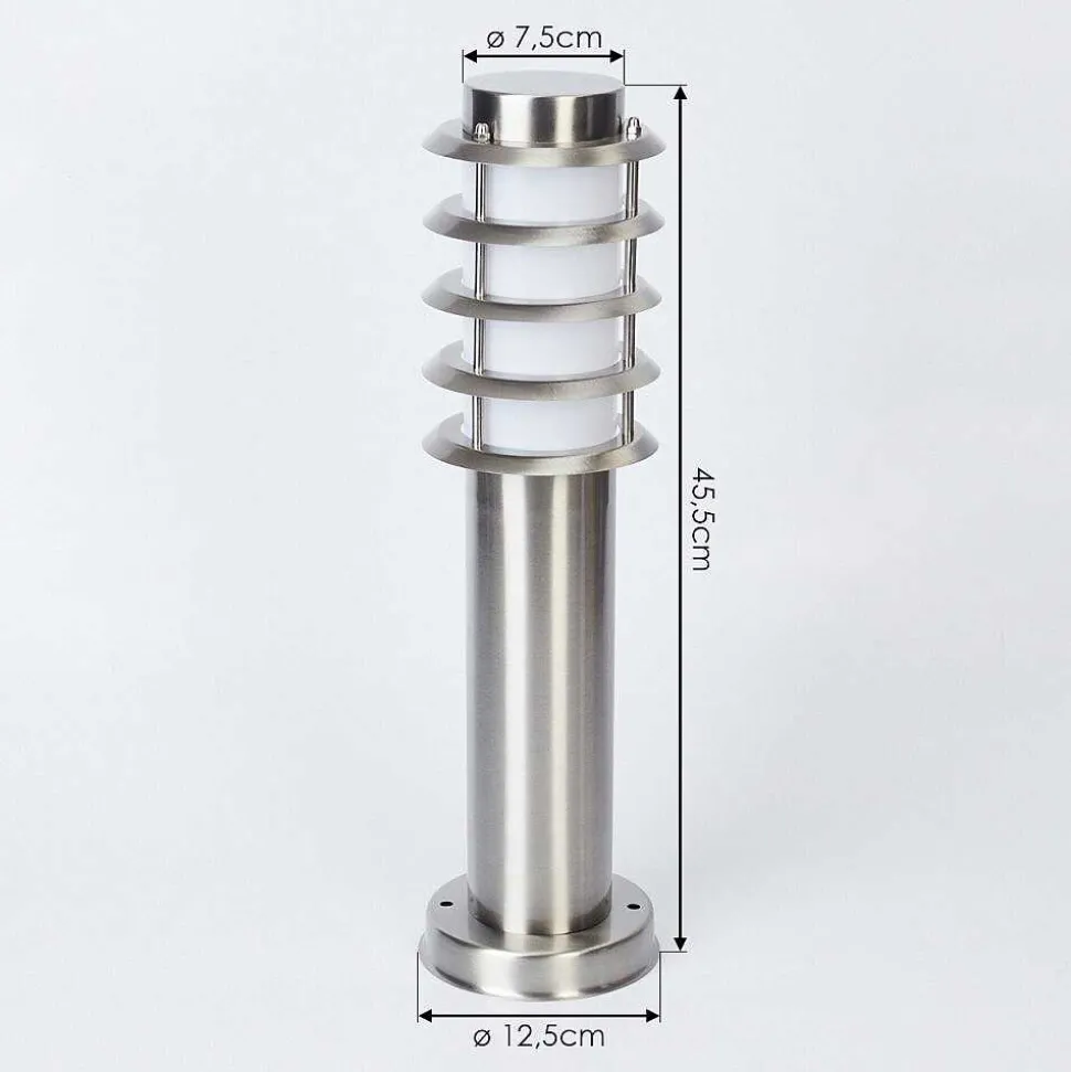 Borne Lumineuse Tunes Nickel Mat, 1 Lumiere