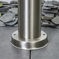 Borne Lumineuse Tunes Nickel Mat, 1 Lumiere