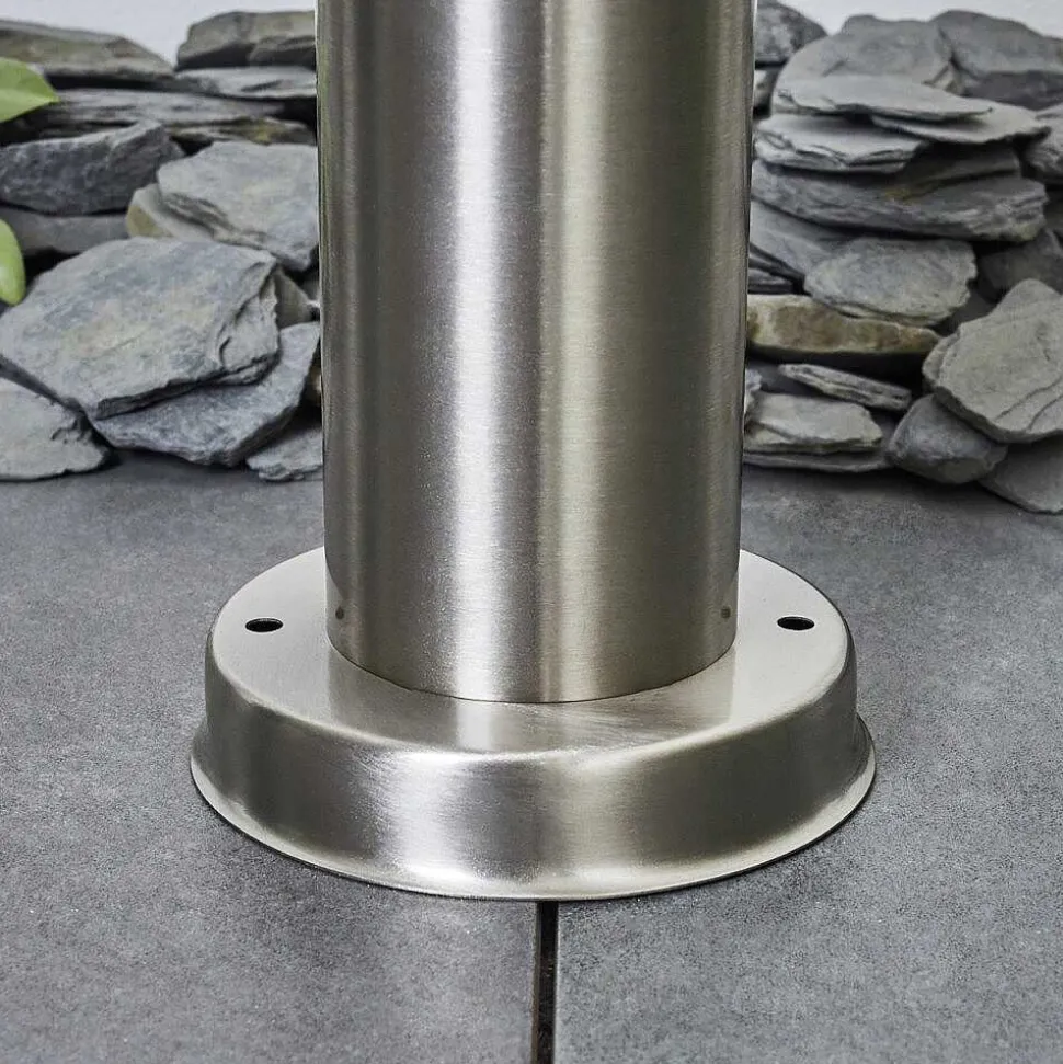 Borne Lumineuse Tunes Nickel Mat, 1 Lumiere