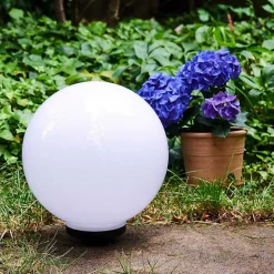 Boule Lumineuse Campinas Led Noir, Blanc, 1 Lumiere