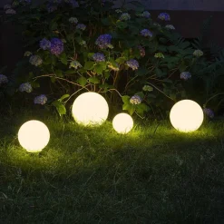 Boule Lumineuse Campinas Led Noir, Blanc, 1 Lumiere