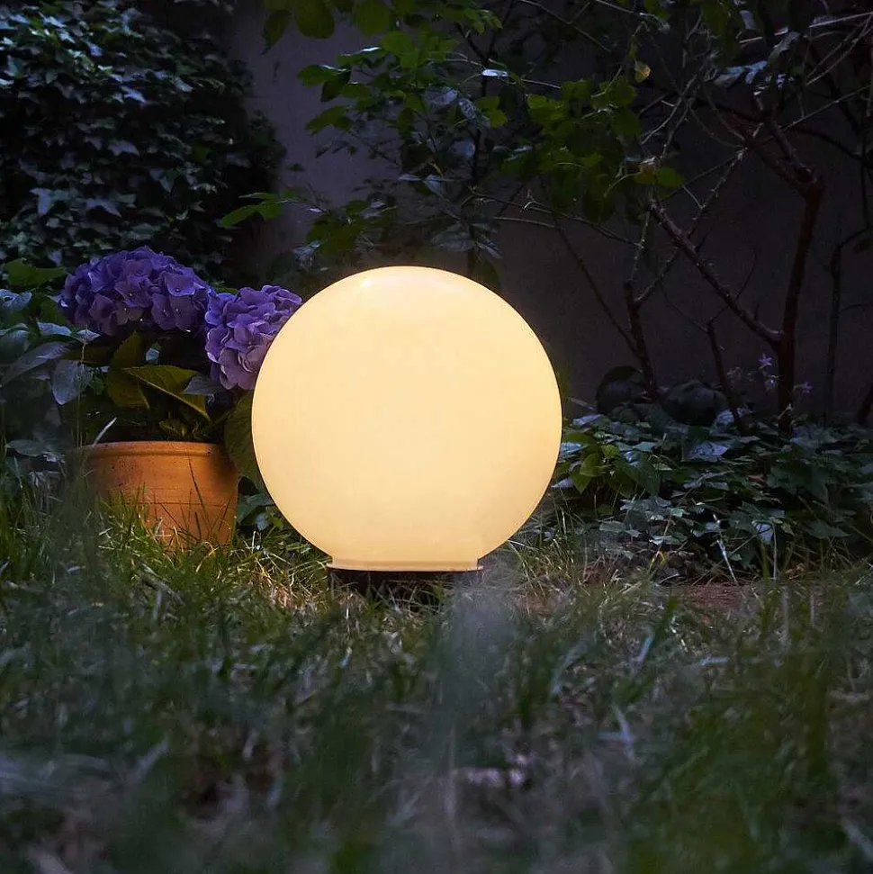 Boule Lumineuse Campinas Led Noir, Blanc, 1 Lumiere