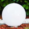 Boule Lumineuse Solar Led Acier Inoxydable, 2 Lumieres