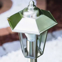 Éclairage De Chemin Moskau Acier Inoxydable, 1 Lumiere