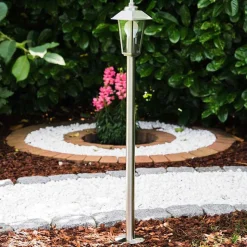 Éclairage De Chemin Moskau Acier Inoxydable, 1 Lumiere