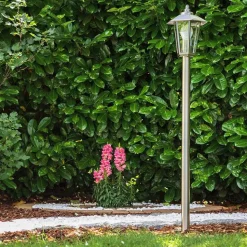 Éclairage De Chemin Moskau Acier Inoxydable, 1 Lumiere