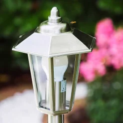 Éclairage De Chemin Moskau Acier Inoxydable, 1 Lumiere