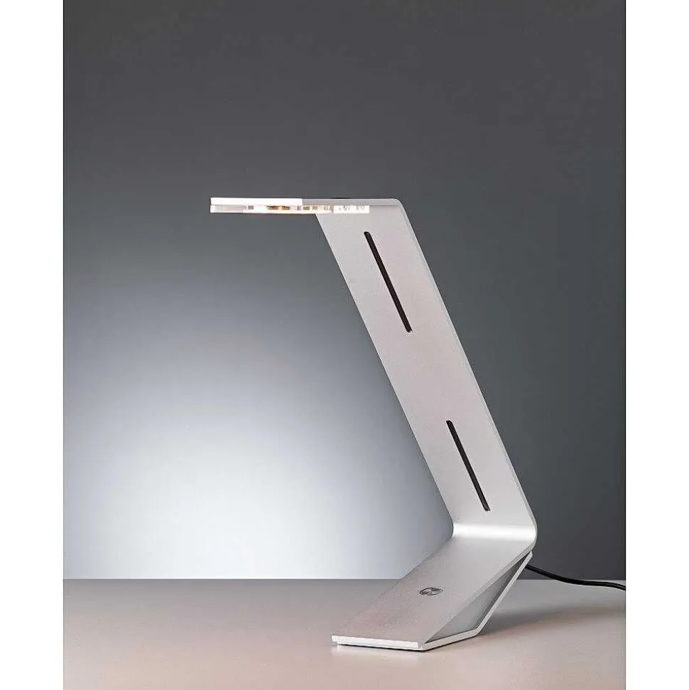 Flad Tecnolumen Lampe A Poser Led Gris, Argente, 1 Lumiere