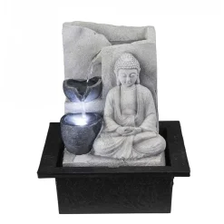 Fontaine Globo Albert Led Gris, 1 Lumiere