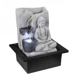 Fontaine Globo Albert Led Gris, 1 Lumiere