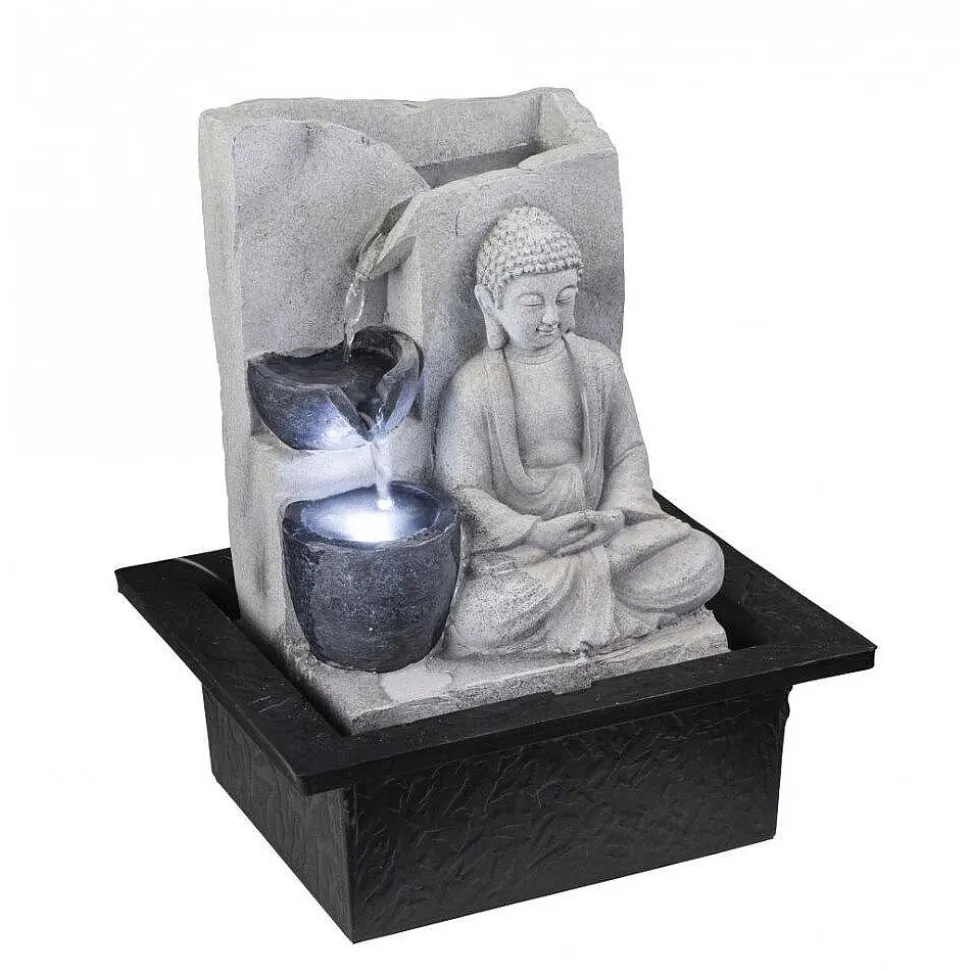 Fontaine Globo Albert Led Gris, 1 Lumiere