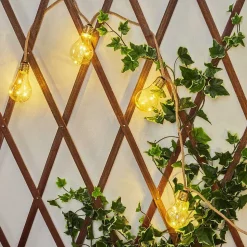 Guirlande Lumineuse Solaire Trygsland Led Brun, 50 Lumieres