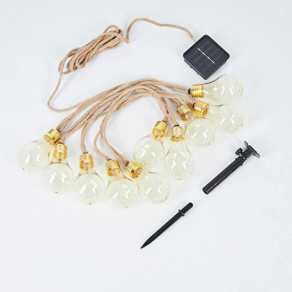 Guirlande Lumineuse Solaire Trygsland Led Brun, 50 Lumieres