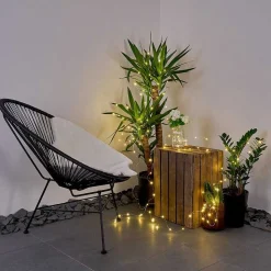 Guirlande Solaire Pistoia Led Blanc, 120 Lumieres