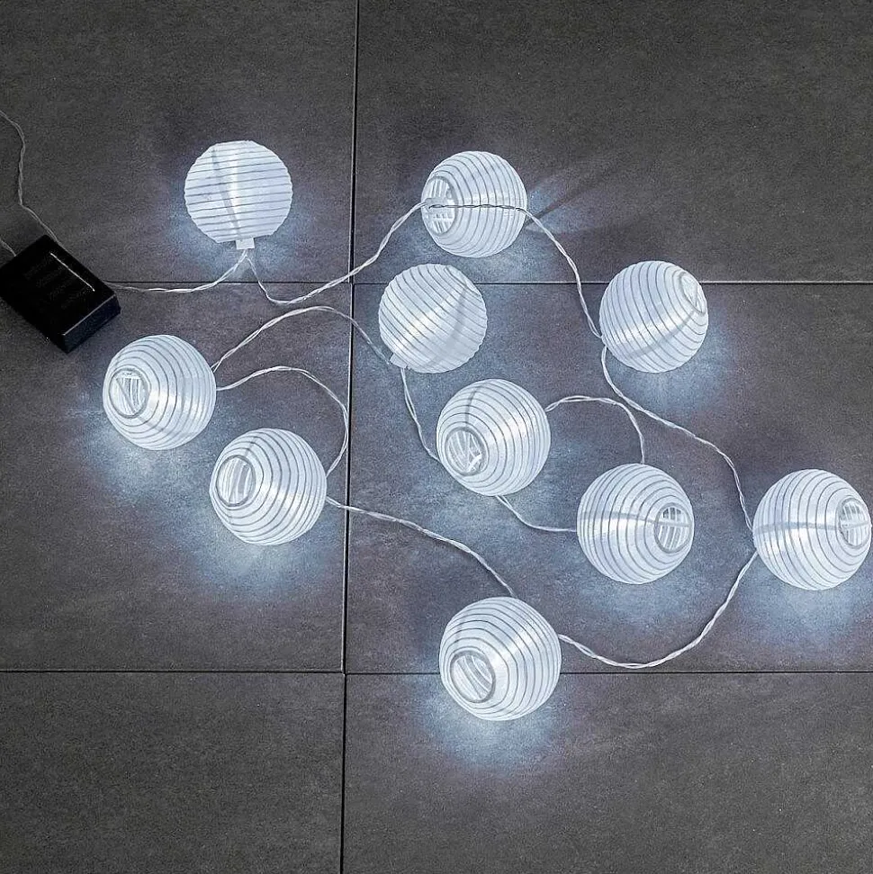 Guirlande Solaire Redding Led Blanc, 10 Lumieres