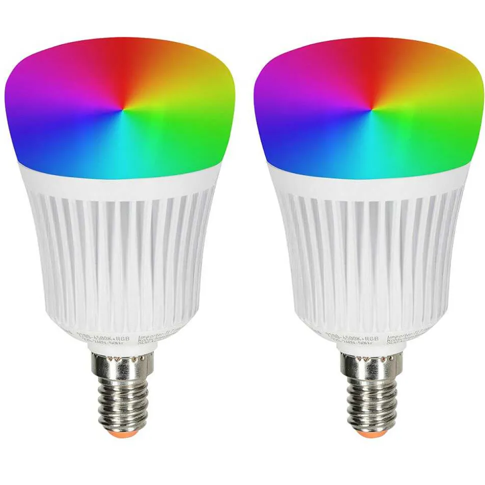 Idual E14 Led Rgb 7 Watt 2200-6500 Kelvin 470 Lumen Lot De 2 Avec Telecommande