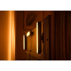 Kit De Base Double Philips Hue Ambiance White & Color Play Lightbar Led Noir, 2 Lumieres, Changeur De Couleurs